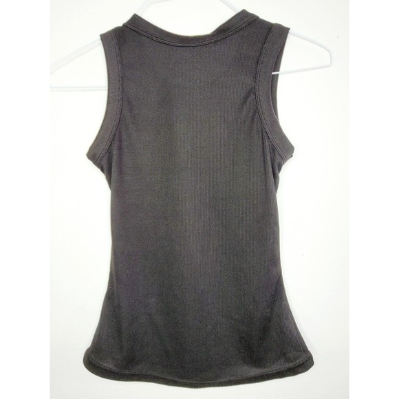 Fit & Flare Sport Tanktop Black High Scoop Neck Small - Picture 2 of 2